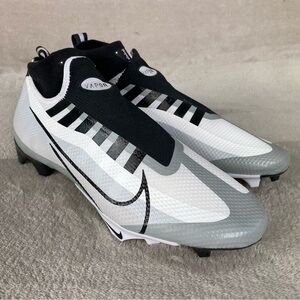 Nike Vapor Edge Football Cleats Shoes Mens Size 11.5 White Black DQ3670-100 NEW